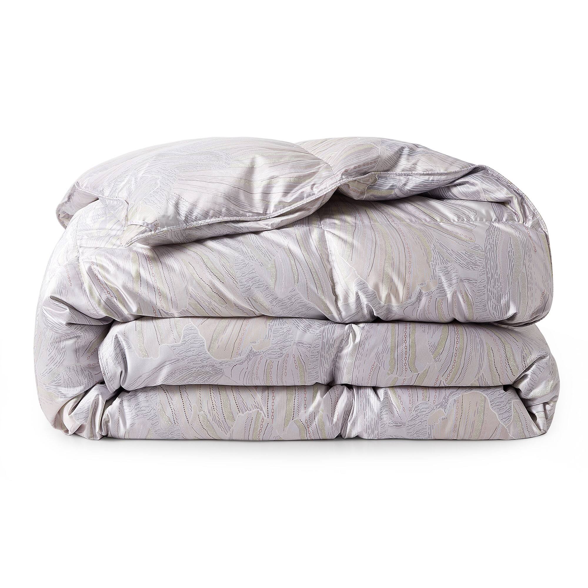 Alt View 2. Puredown - Puredown Luxurious Silk Cover 93% White Goose Down Comforter Duvet Insert, Pastel Bloom, King - Pastel Bloom.