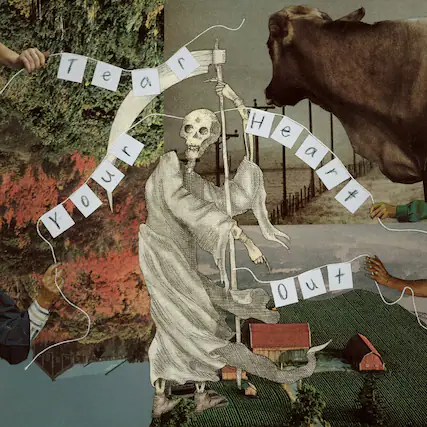 Front. Villagerrr - Tear Your Heart Out - Orange - VINYL LP.