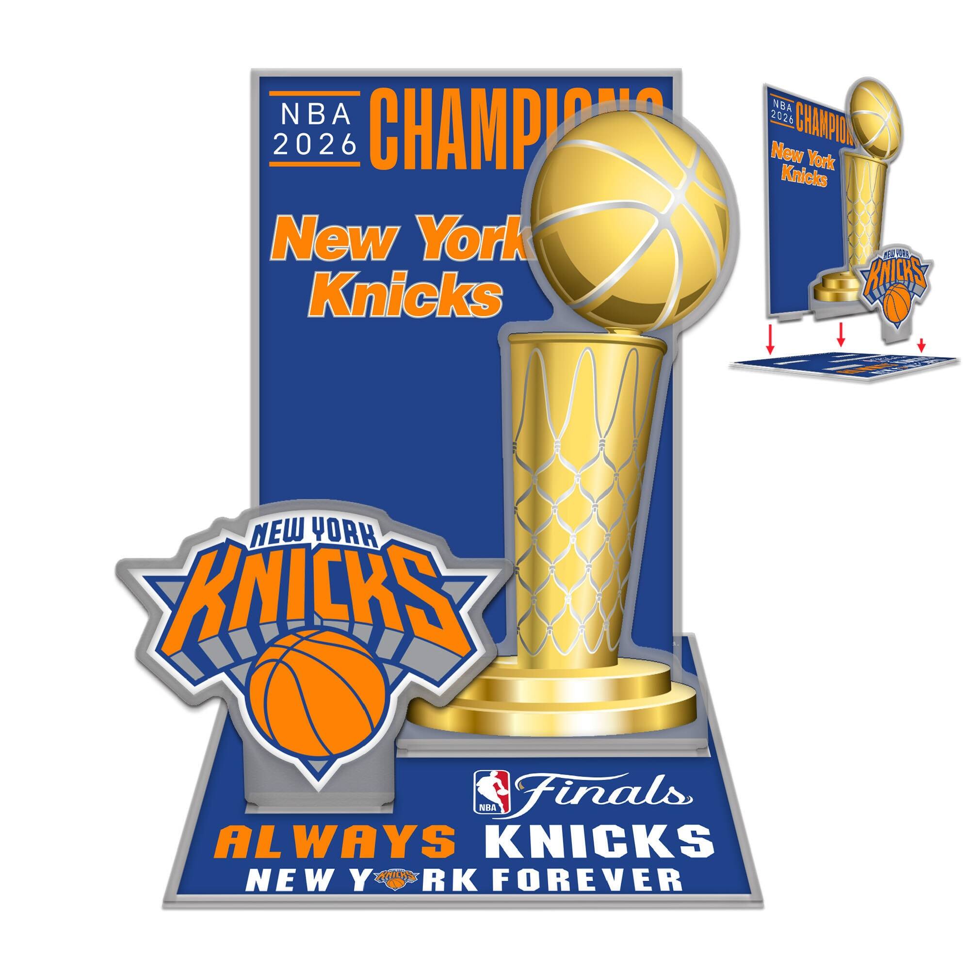 New York Knicks 2026 NBA Finals Champions 3D Collector Stand