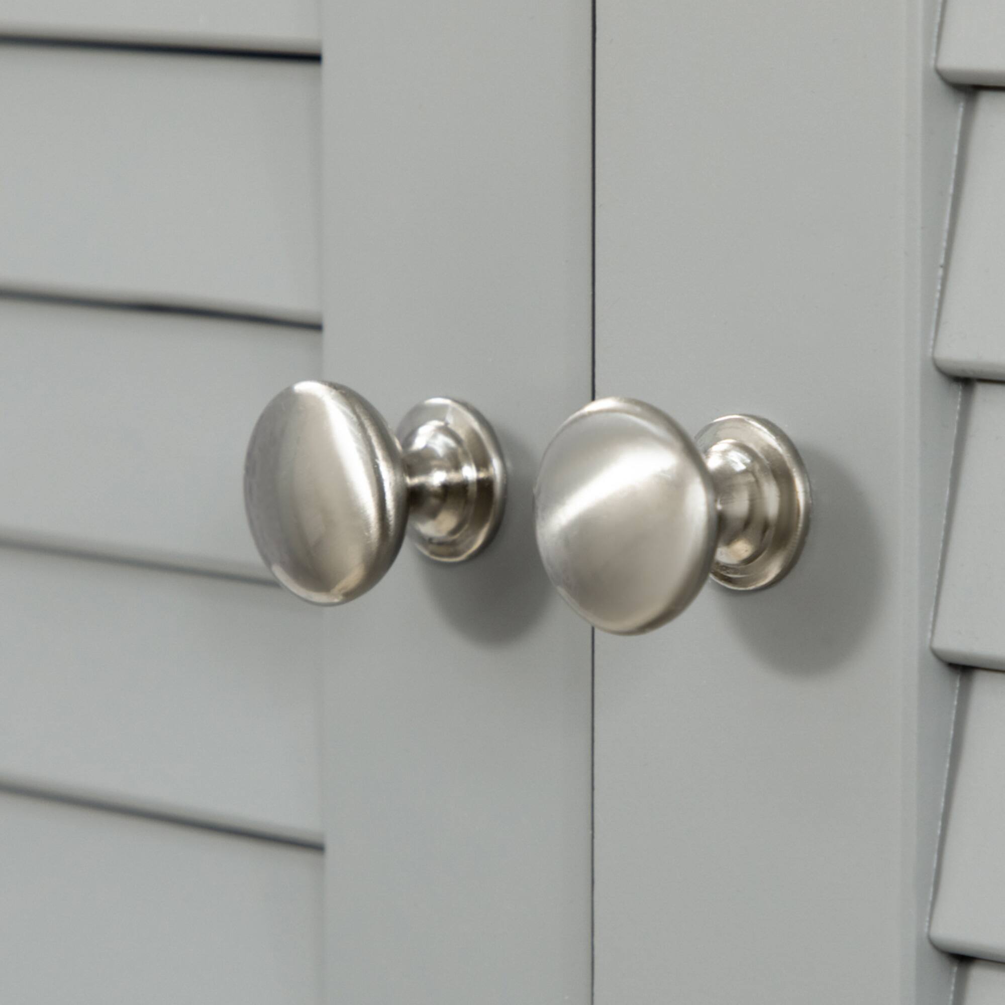 Alt View 8. Homcom - Tall Narrow Bathroom Storage Cabinet with Doors and Adjustable Shelves, Freestanding Linen Cabinet with Countertop - Gray.