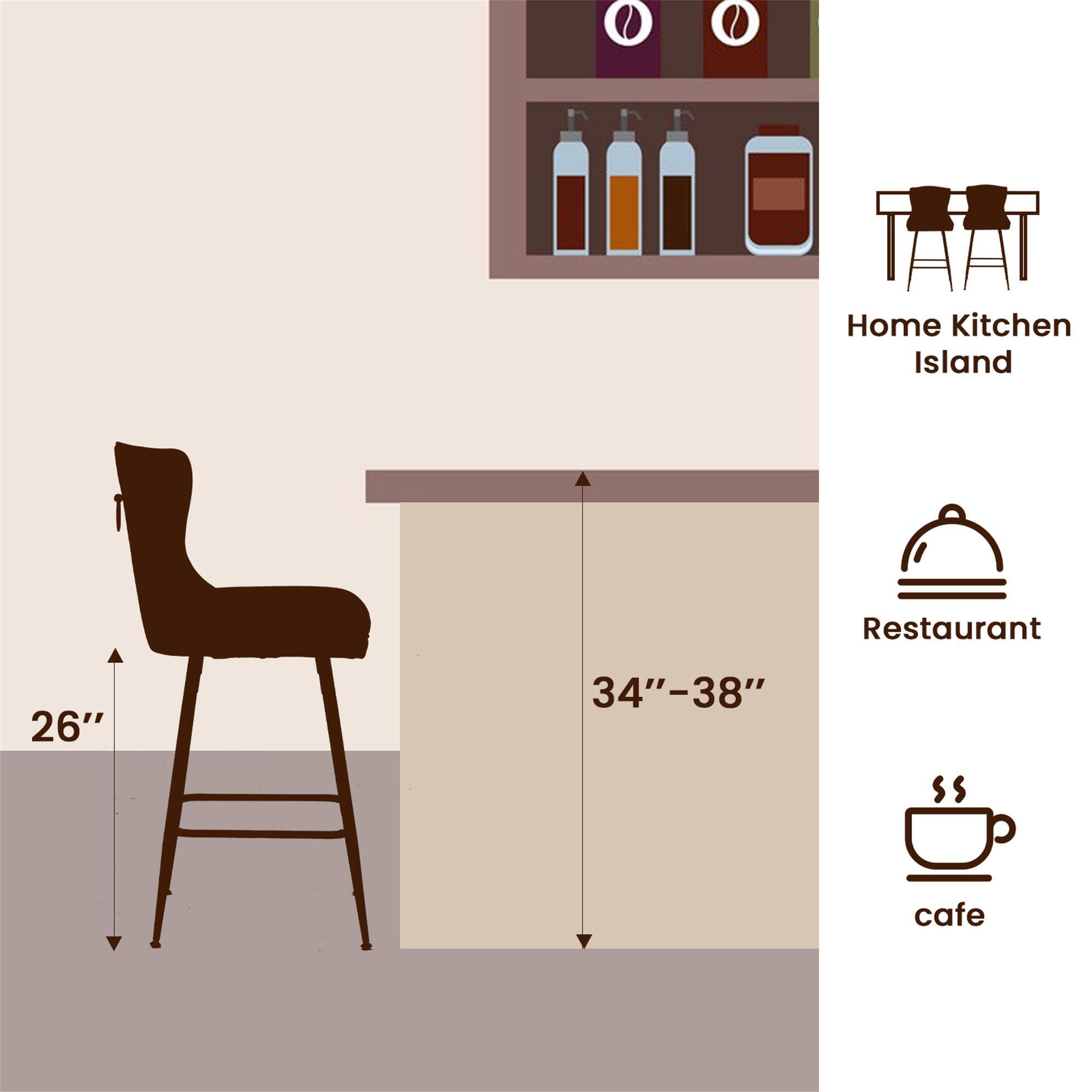 Home Kitchen Island  
Restaurant  
26"  
34"-38"  
cafe