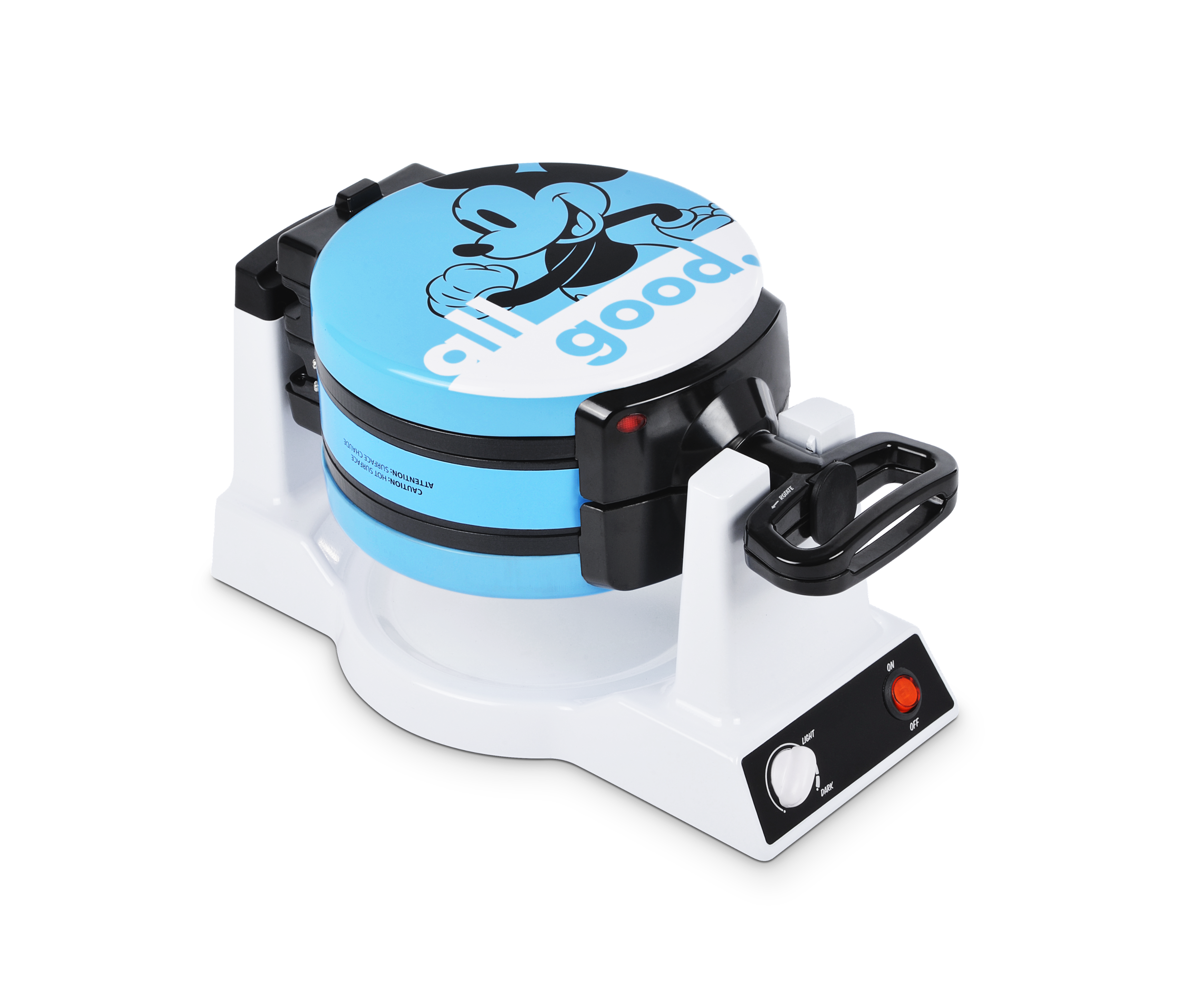 Disney - Mickey & Minnie Double Flip Waffle Maker - Blue