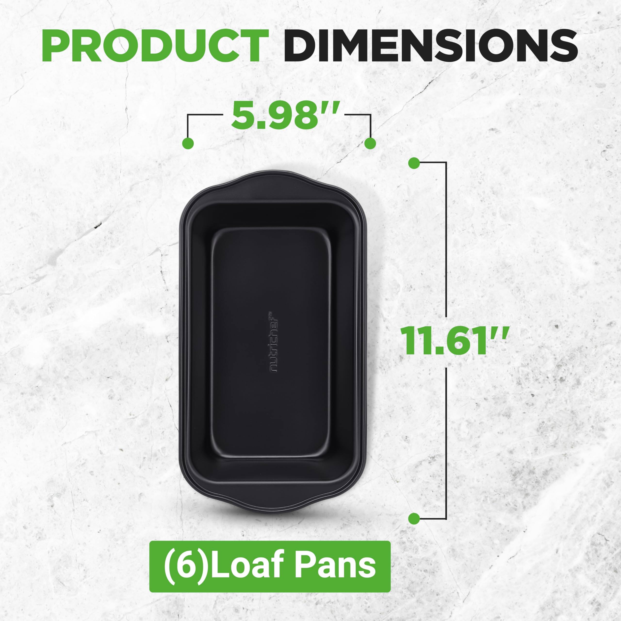 PRODUCT DIMENSIONS

5.98" x 11.61"

(6) Loaf Pans