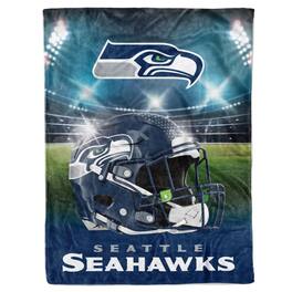 Logo Brands - Seattle Seahawks 60" x 80" Stadium Lights Blanket - Multicolor