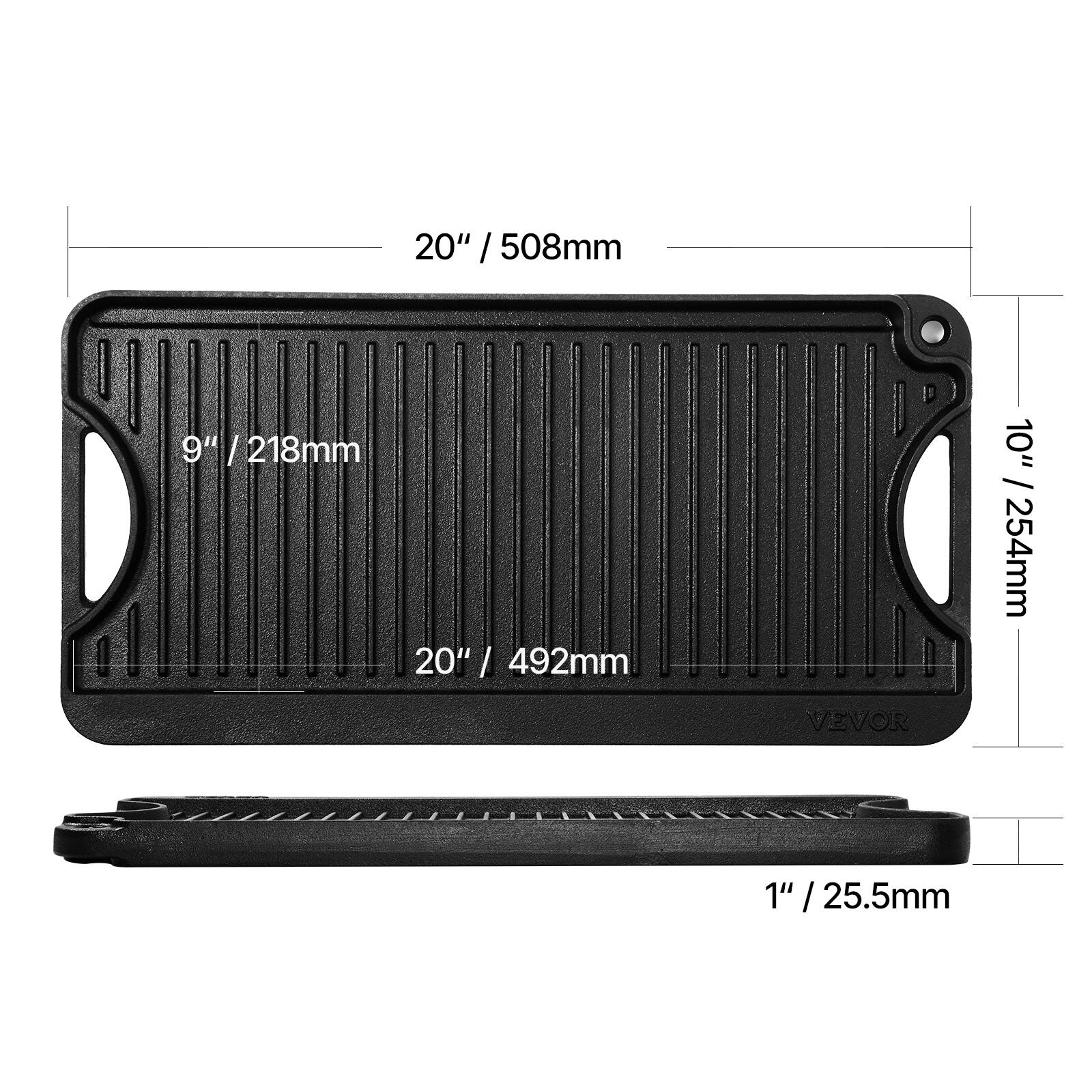 20" / 508mm
9" / 218mm
20" / 492mm
10" / 254mm
1" / 25.5mm