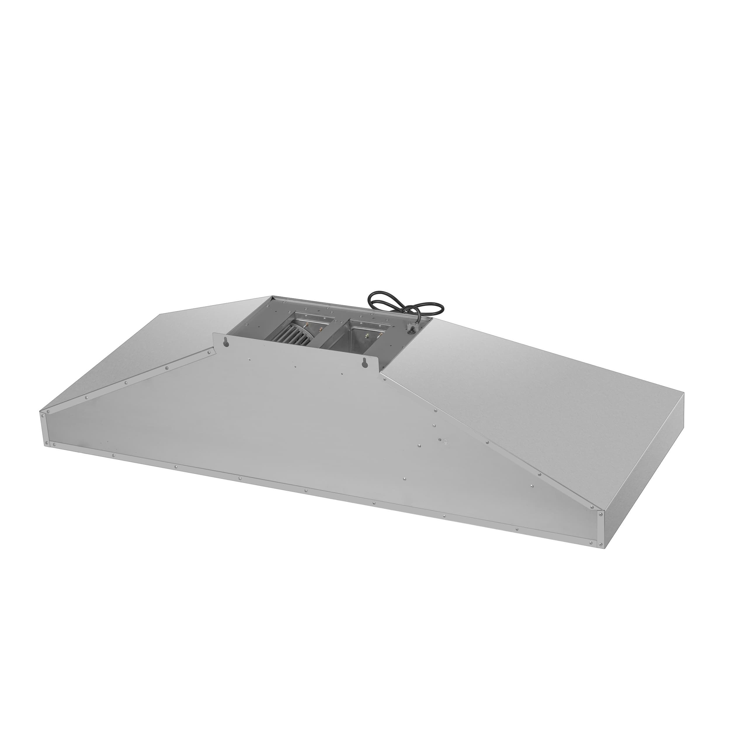 Back. Forno Appliances - Aria 60 in. Convertible Wall-Mounted Range Hood - Silver.