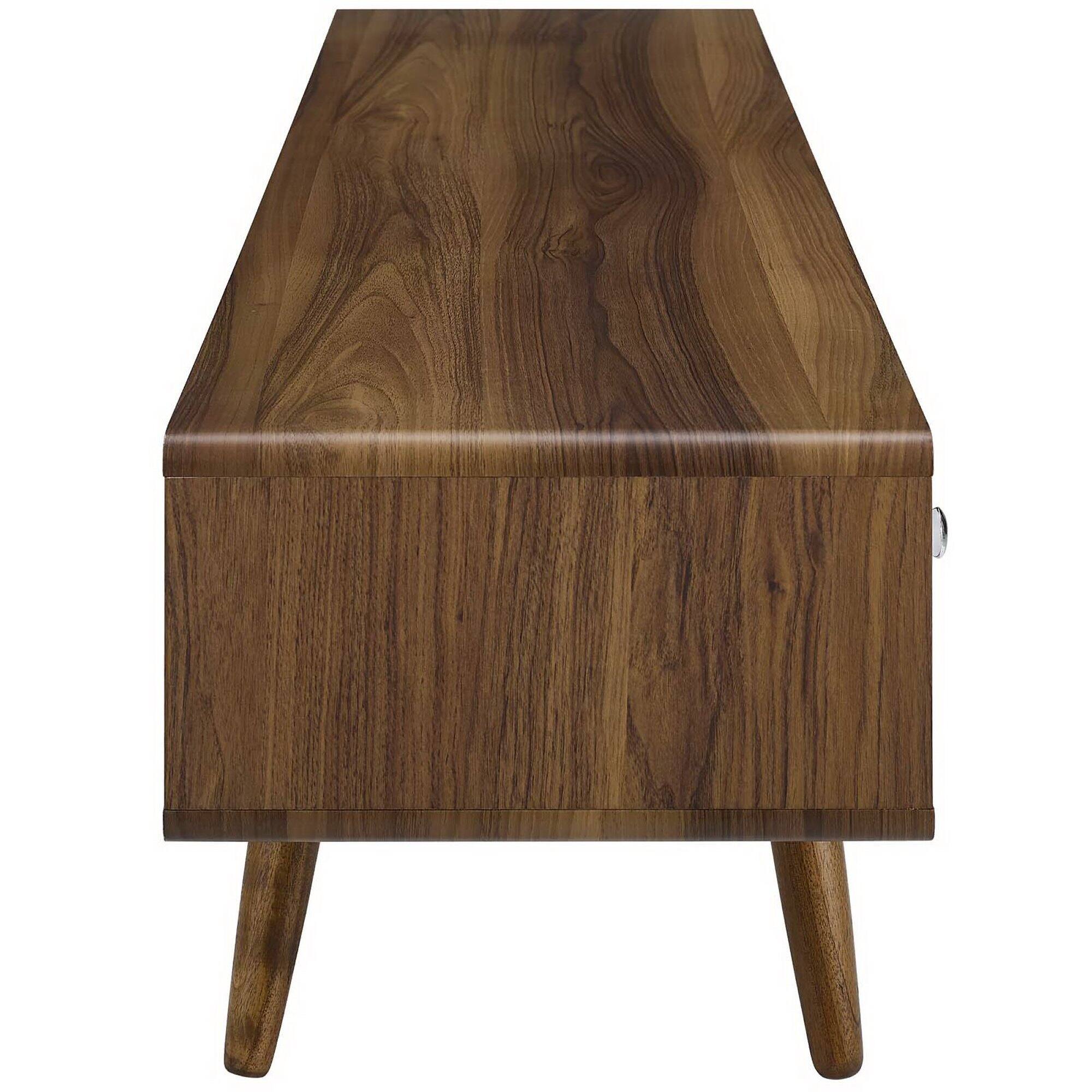 Back. Modway - Transmit 70" Media Console Wood TV Stand by Modway - Walnut White.