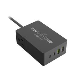 Digipower - GaN Speed 6-in-1 USB-C and USB-A Power Station – 65W Multi-Port Charging Hub - Black