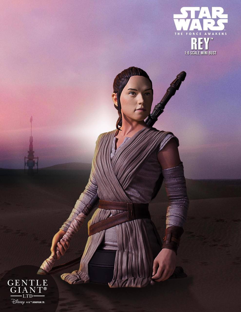 STAR WARS THE FORCE AWAKENS TM REY 1:6 SCALE MINI BUST GENTLE GIANT LTD. Disney & Lucasfilm Ltd.