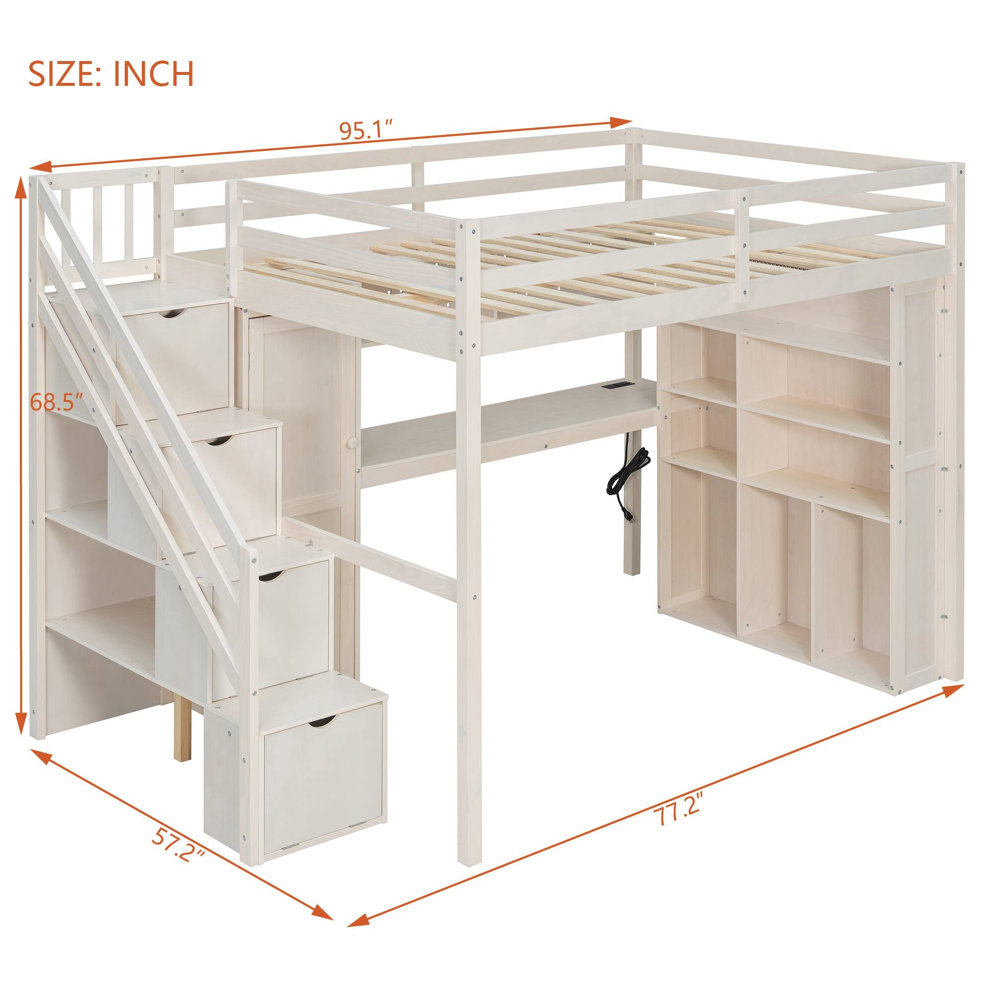 SIZE: INCH  
95.1" 68.5" 57.2" 77.2"