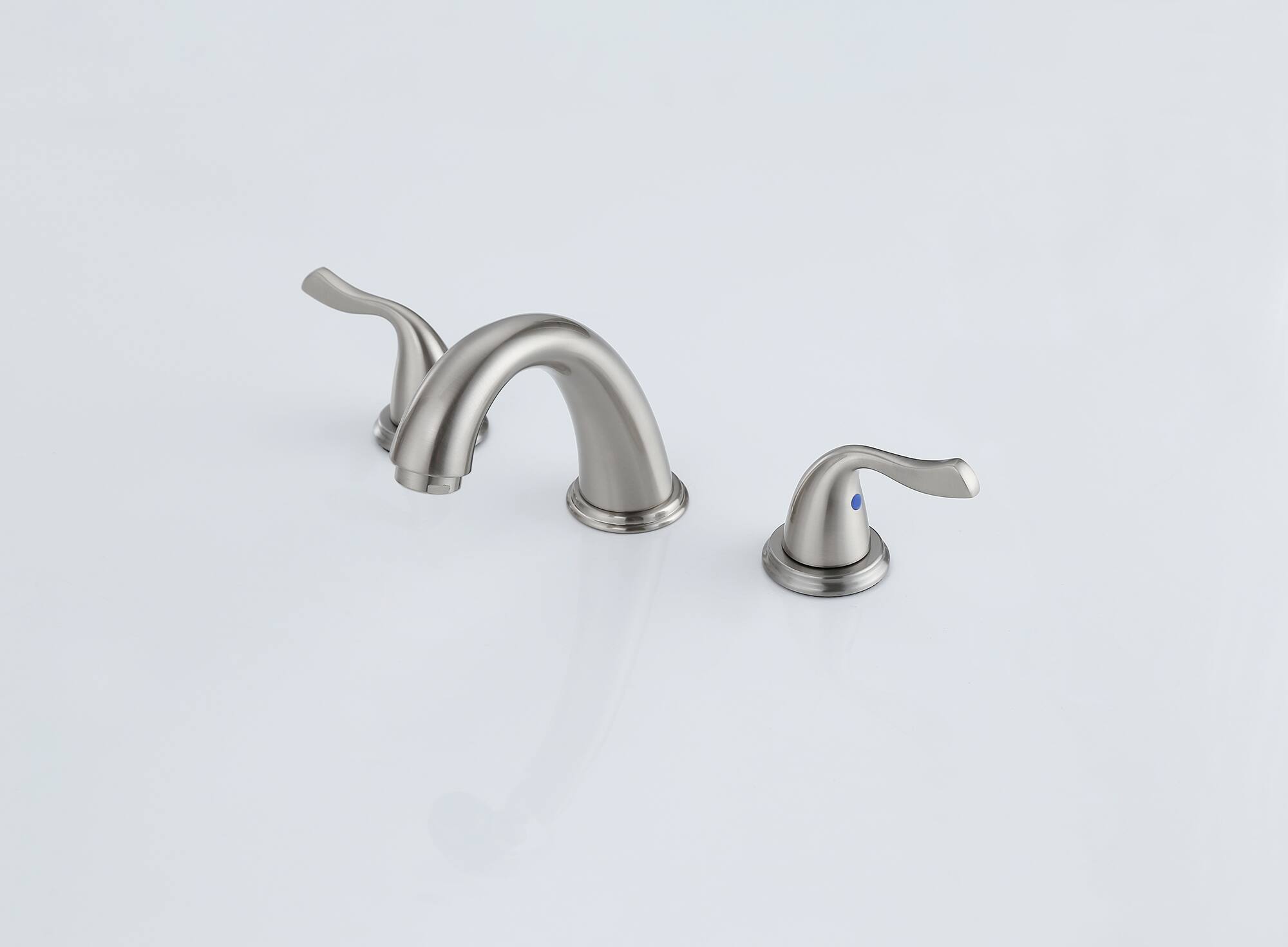 Alt View 2. Bothwa Home - Bothwa Home Bathroom Faucet For bathroom Sink  With Two Handles And Supply Lines BC008-GBN-B07 - Brushed Nickel.