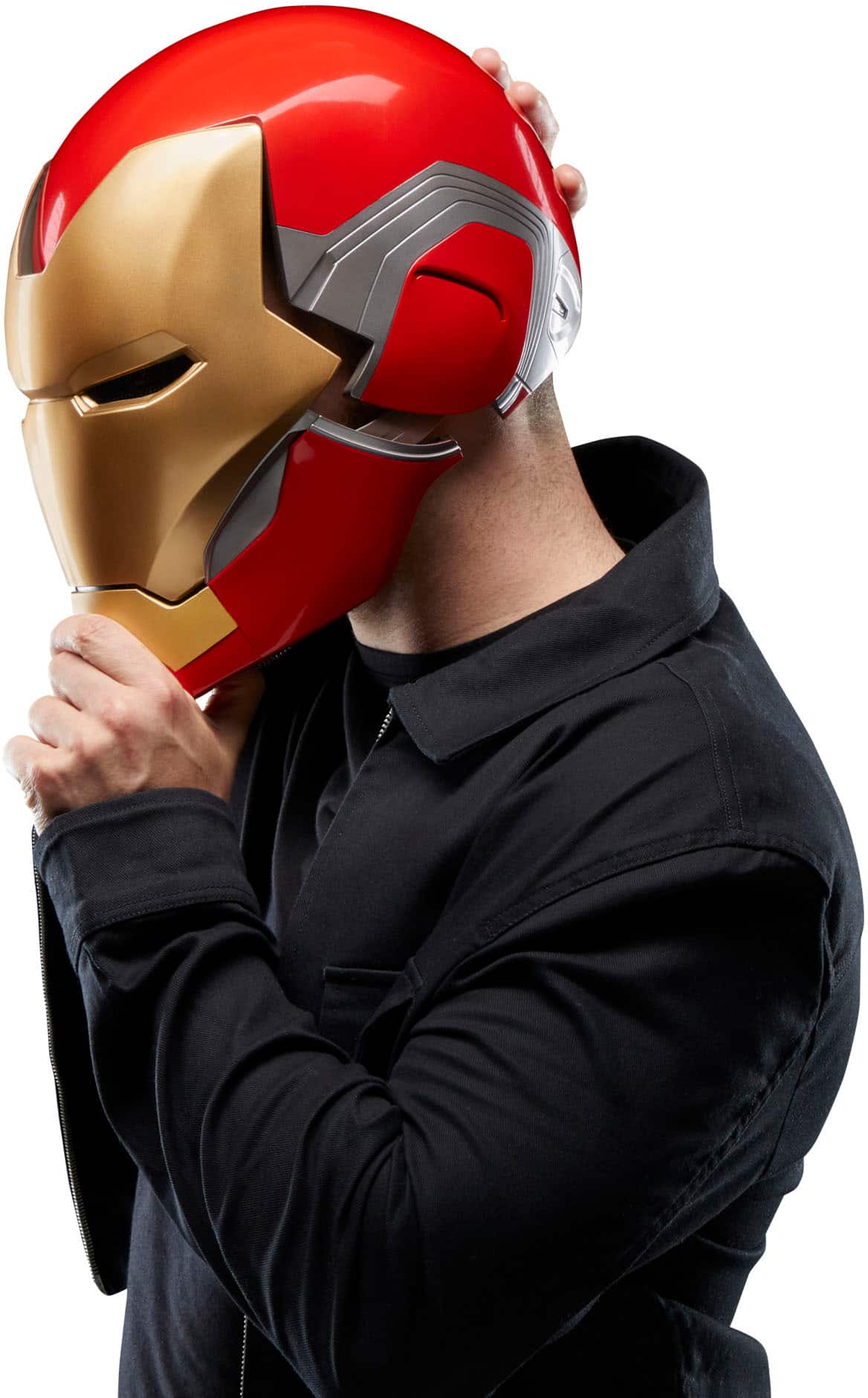 Alt View 13. Marvel - Legends Series Iron Man Premium Electronic Helmet.