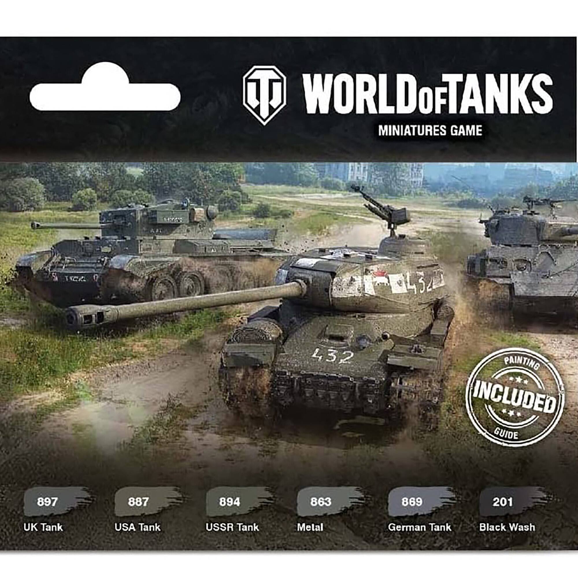 World of Tanks Miniatures Game 10 TC 432 Painting Included Guide 897 887 894 863 869 201 UK Tank USA Tank USSR Tank Metal German Tank Black Wash