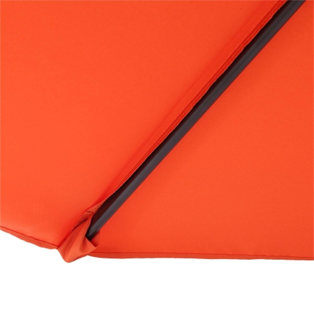 Alt View 4. HTUTWOO - 7.5FT Patio Umbrella - Push Button Tilt and Crank Outdoor Market Yard Umbrella, Sun Umbrella, Not Include Umbrella Base - ORANGE.