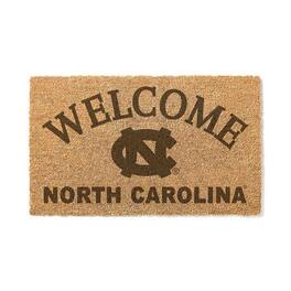 Jardine - North Carolina Tar Heels 18" x 34" Welcome Coir Doomat - Brown