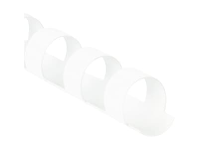 Alt View 2. Fellowes - 3/8" Plastic Binding Spine Comb, 55 Sheet Capacity, 100/Pack - White.
