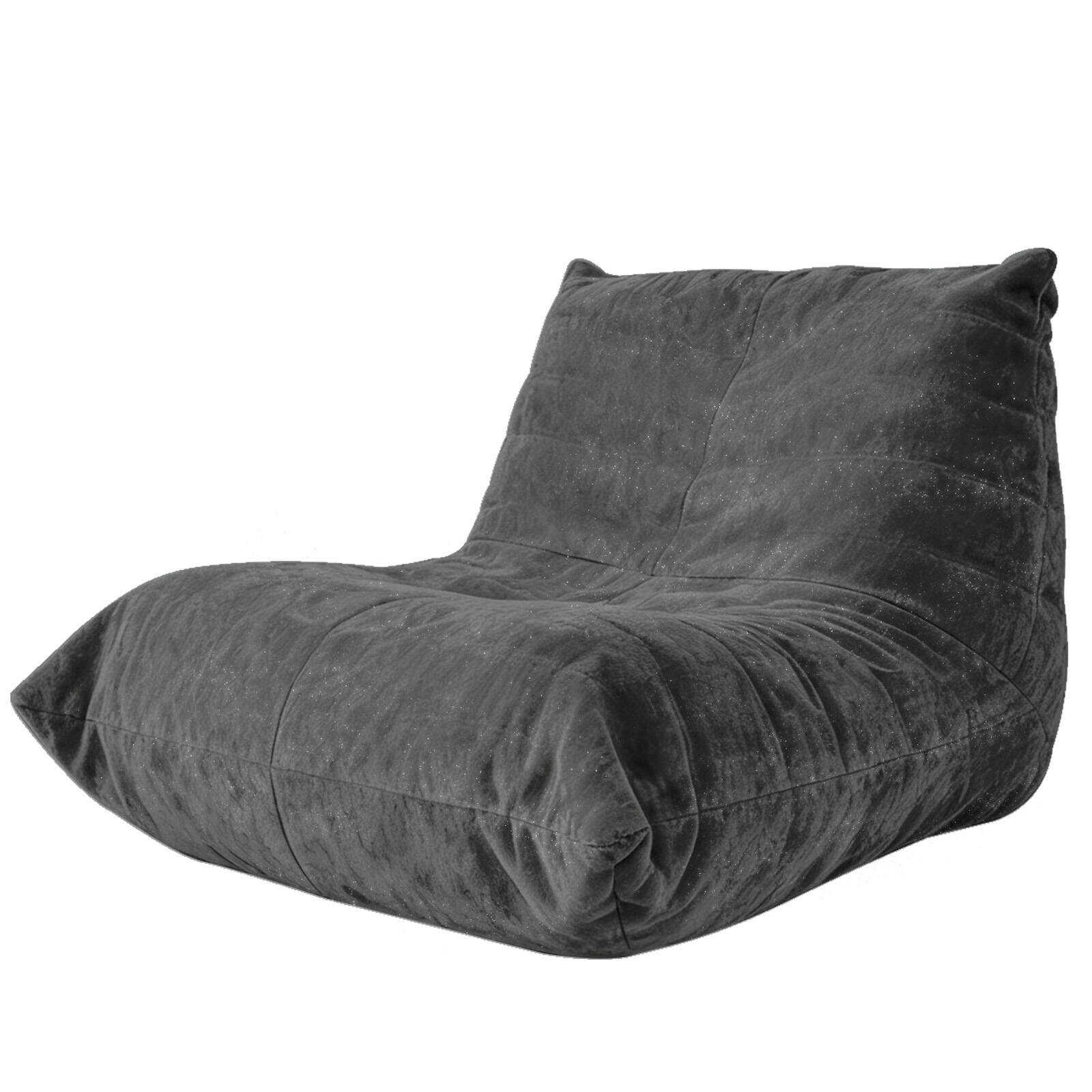 Alt View 3. Loheer - Adjustable Support Bean Bag Chair - Warm Grey.
