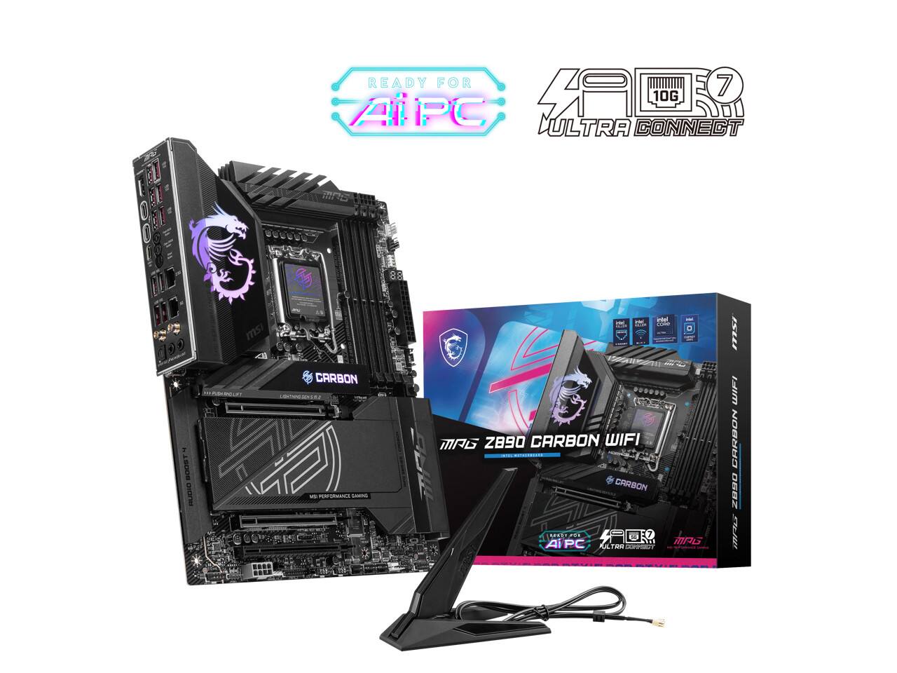 READY FOR AI PC  
7 APC 40 10G LULTRA CONNECT MRG 0 90 S  
intel - H - i Fder msi L 9 CARBON HIRDROLE 22 LOTNG -N WIFI  
BOOST  
MG ZB90 CARBON WIFI  
CARBON  
CRRBON O68Z  
RUDIO N PERFORMANCE GAMING  
AiPC  
READY FOR AI PC