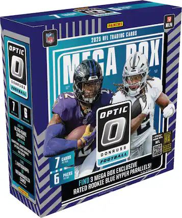 OPTIC 0 DONRUSS FOOTBALL 1/6 L FR UULTRA-RARE INSERTS BOITNN KIIN UPS DENTDAN HAGH AN VARES O NE 1 INND AUTOGRAPH I MEMORABILIA CARDA PAXTEI 20 1re PANINI NELPA TRADING CARDS NF 2025 NFL IMASA RAK OPTIC 0 PANINI OFFICIAL- NFL NFTS P D00 DONRUSS 7 CARDS RI PRCK FOOTBALL BOX EXCLUSIVE PARALLELS! PACKS MEGA HYPER 6 POR 3 BLUE FIND ROOKIE RATED
