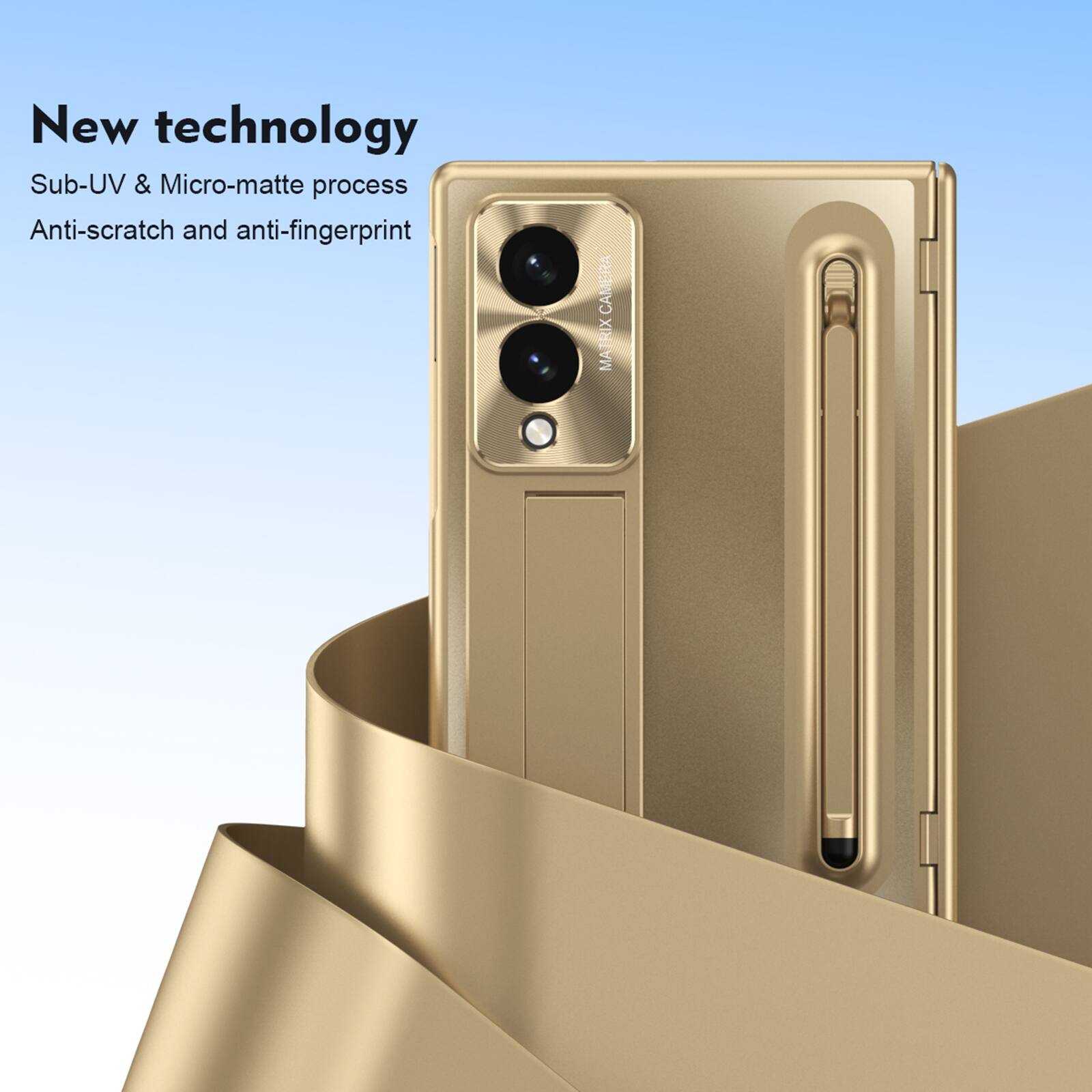 New technology  
Sub-UV & Micro-matte process  
Anti-scratch and anti-fingerprint  

CAMERA MATRIX