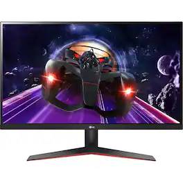 LG - 24'' Full HD IPS Monitor 24MP60G-B - Black