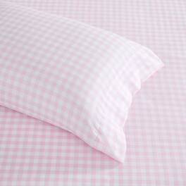 Sweet Home Collection - Kids' Printed Classic & Bright Ultra Soft Microfiber Sheet Sets - Twin XL - Gingham Pink