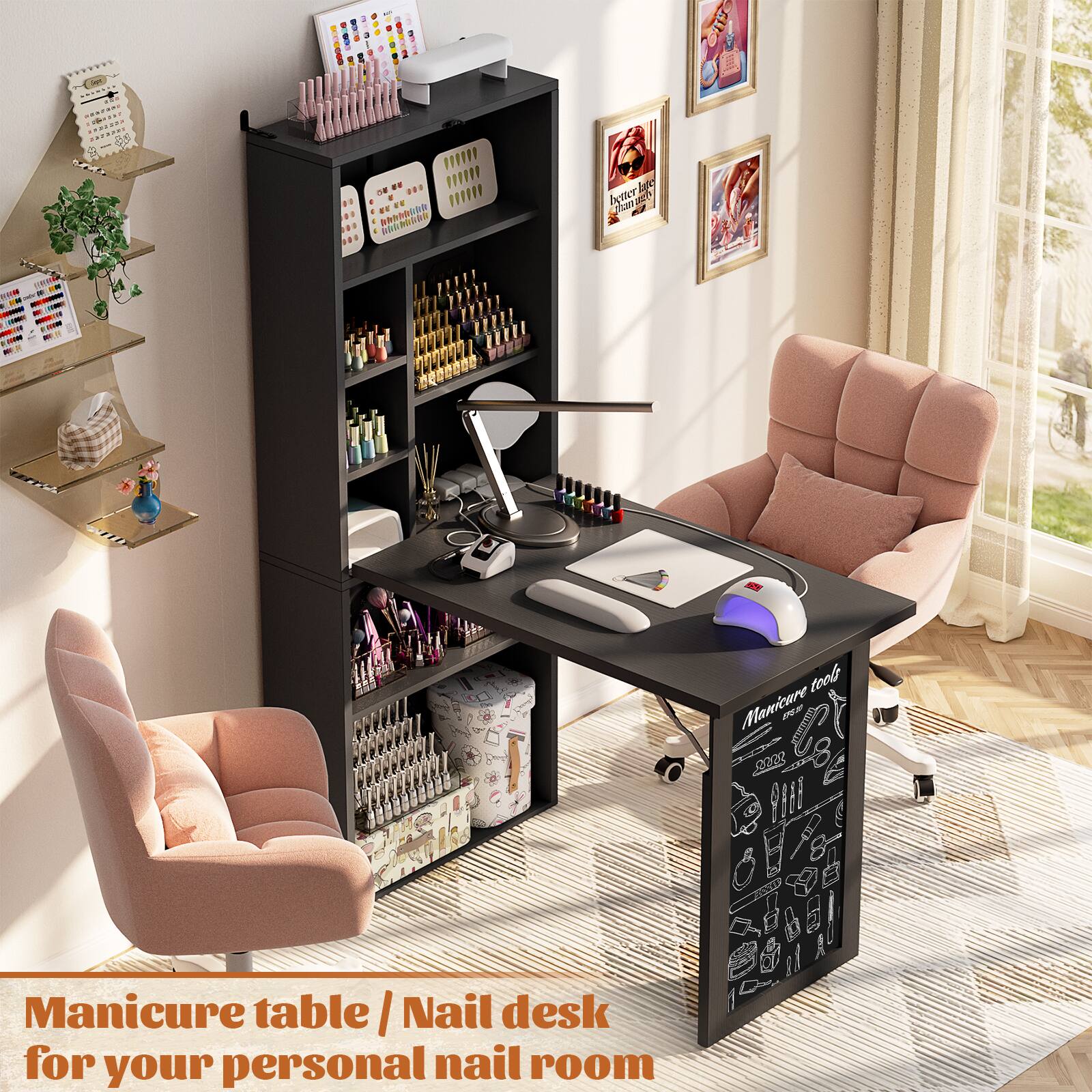1 RAB: I - .. .. B. AhApoo bytter Lgy C Jaa - RR - teot Manicare J Manicure table / Nail desk for your personal nail room