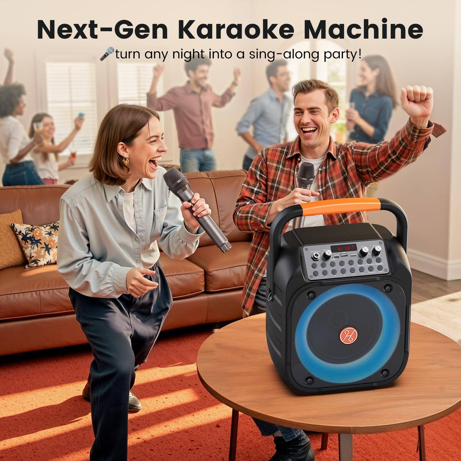 Next-Gen Karaoke Machine  
turn any night into a sing-along party!