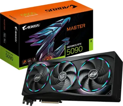 GIGABYTE NVIDIA GeForce RTX 5090 AORUS MASTER 32G GDDR7 PCI GIGABYTE NVIDIA GeForce RTX 5090 AORUS MASTER 32G GDDR7 PCI