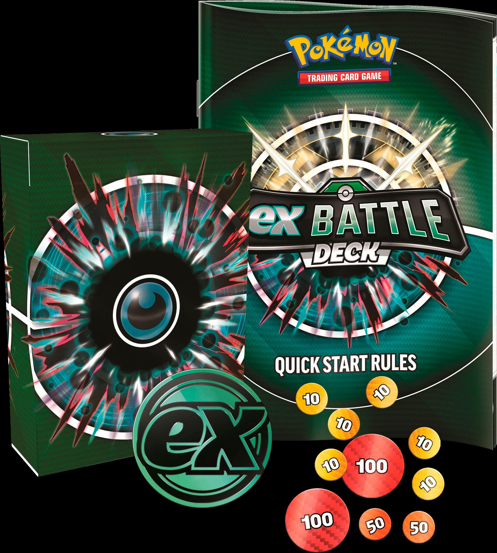 Pokemon Trading Card Game EX Battle Deck Quick Start Rules 10 10 10 10 100 10 10 100 50 50