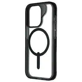 ZAGG - Santa Cruz Snap Series Case for Apple iPhone 15 Pro - Clear/ - Black