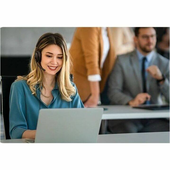 Alt View 5. Yealink - Yealink UH48 Headset - Microsoft Teams Certification - Stereo - USB Type A, USB Type C - Wired - 20 Hz to 20 kHz - Black.