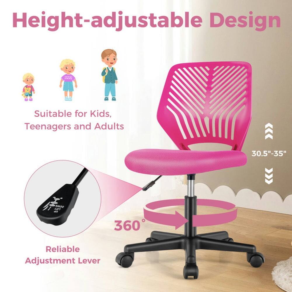 Height-adjustable Design  
Suitable for Kids, Teenagers and Adults  
30.5"-35"  
Reliable Adjustment Lever  
360°