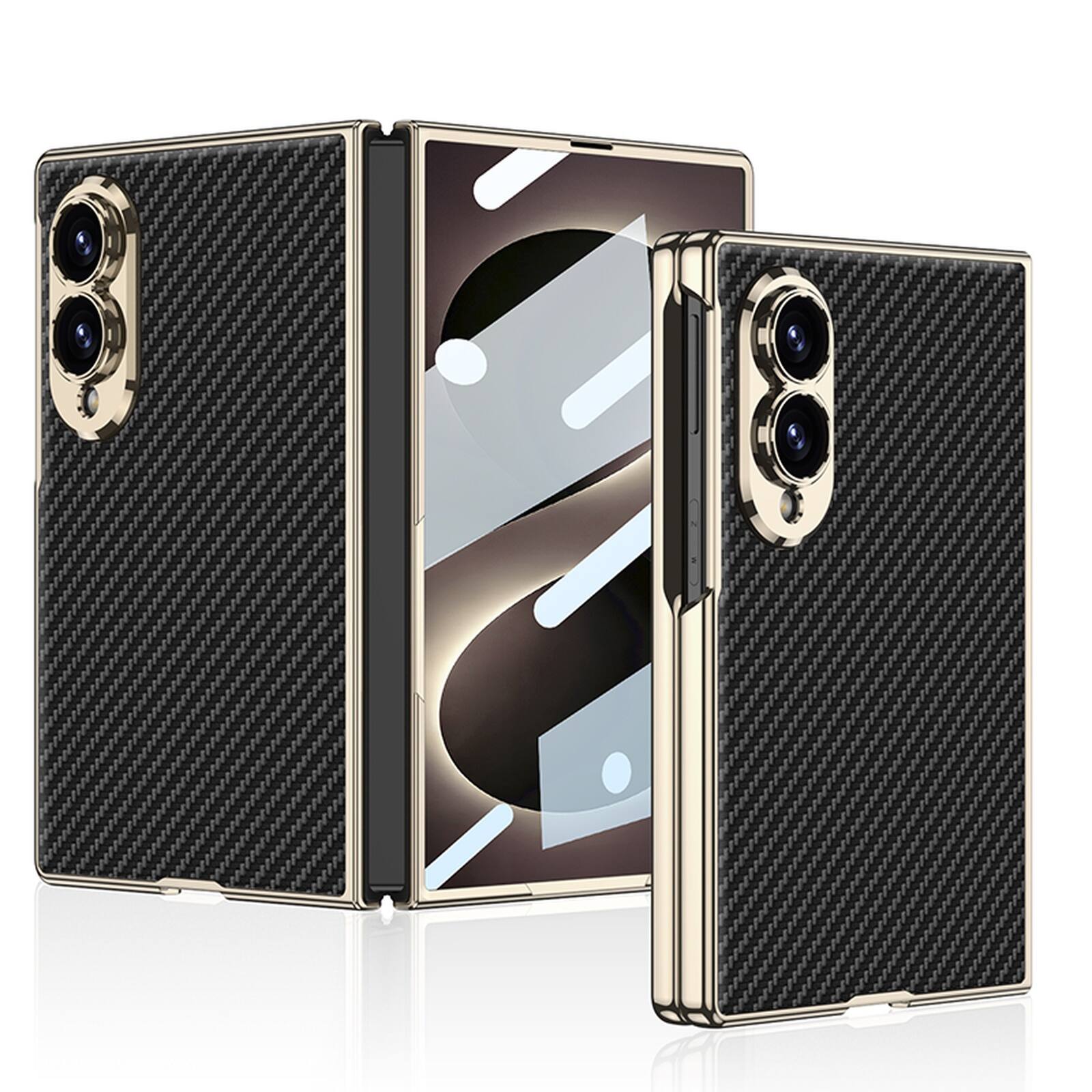 Black-Carbon Fiber Texture