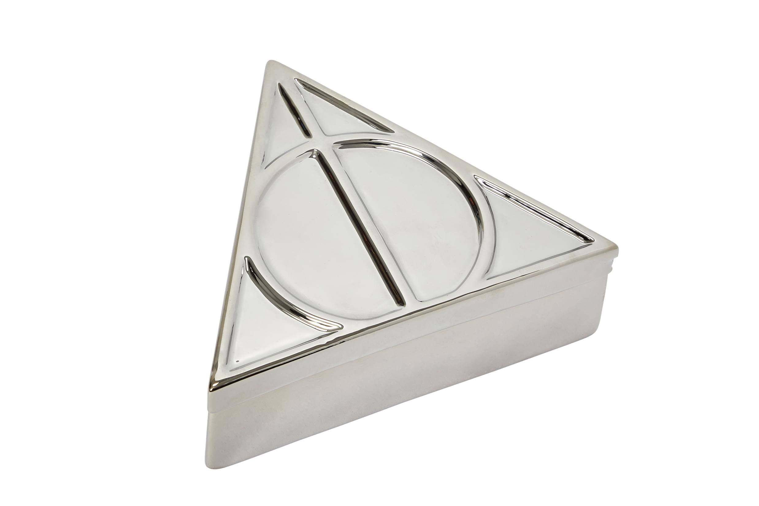 Alt View 1. Seven20 - Harry Potter Deathly Hallows Symbol Silver Storage Box | 7.5 x 6.5 Inches - Silver.