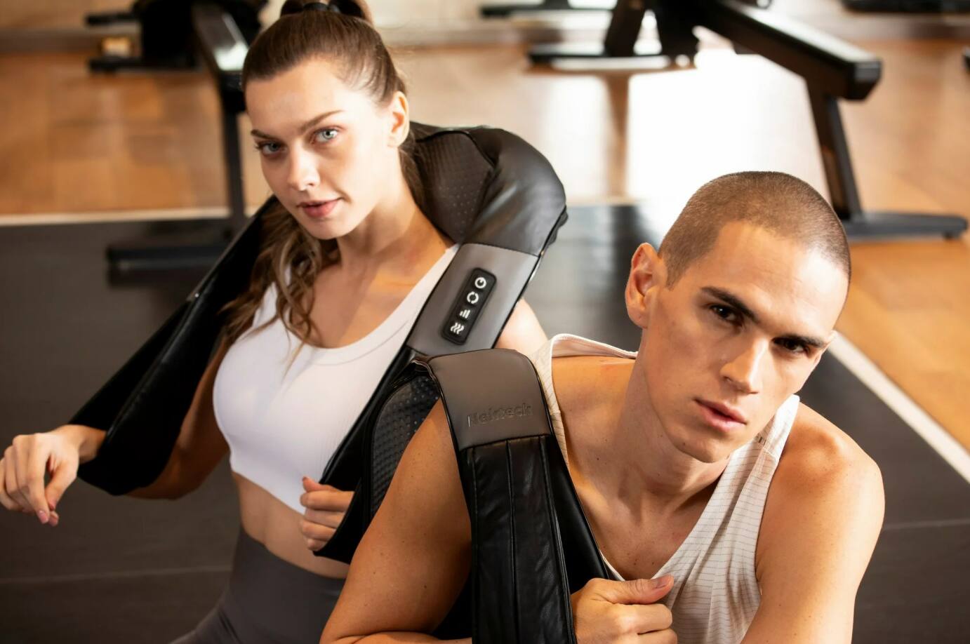 Alt View 2. Nekteck - Shiatsu Neck and Back Massager - Black.