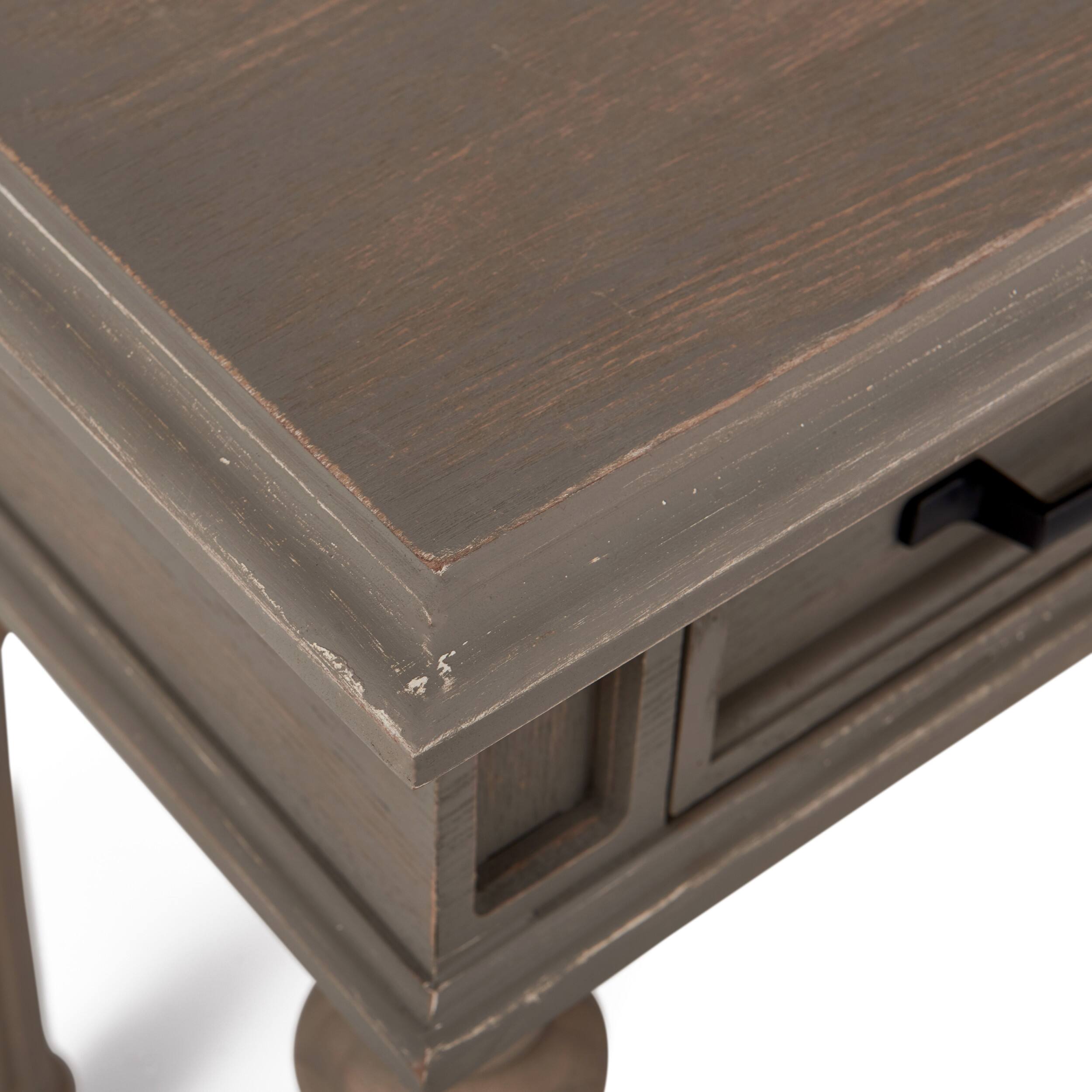 Alt View 18. Finch - Cassatt 1 Drawer Side Table - Gray.