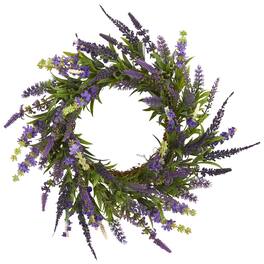 BreeBe - 18" Lavender Wreath - Green