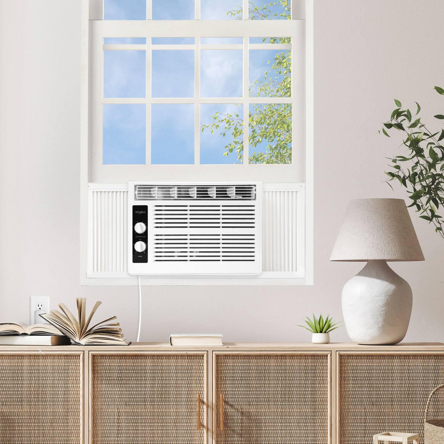 Alt View 17. Whirlpool - 150 Sq. Ft 5,000 BTU 115V Window-Mounted Air Conditioner - White.