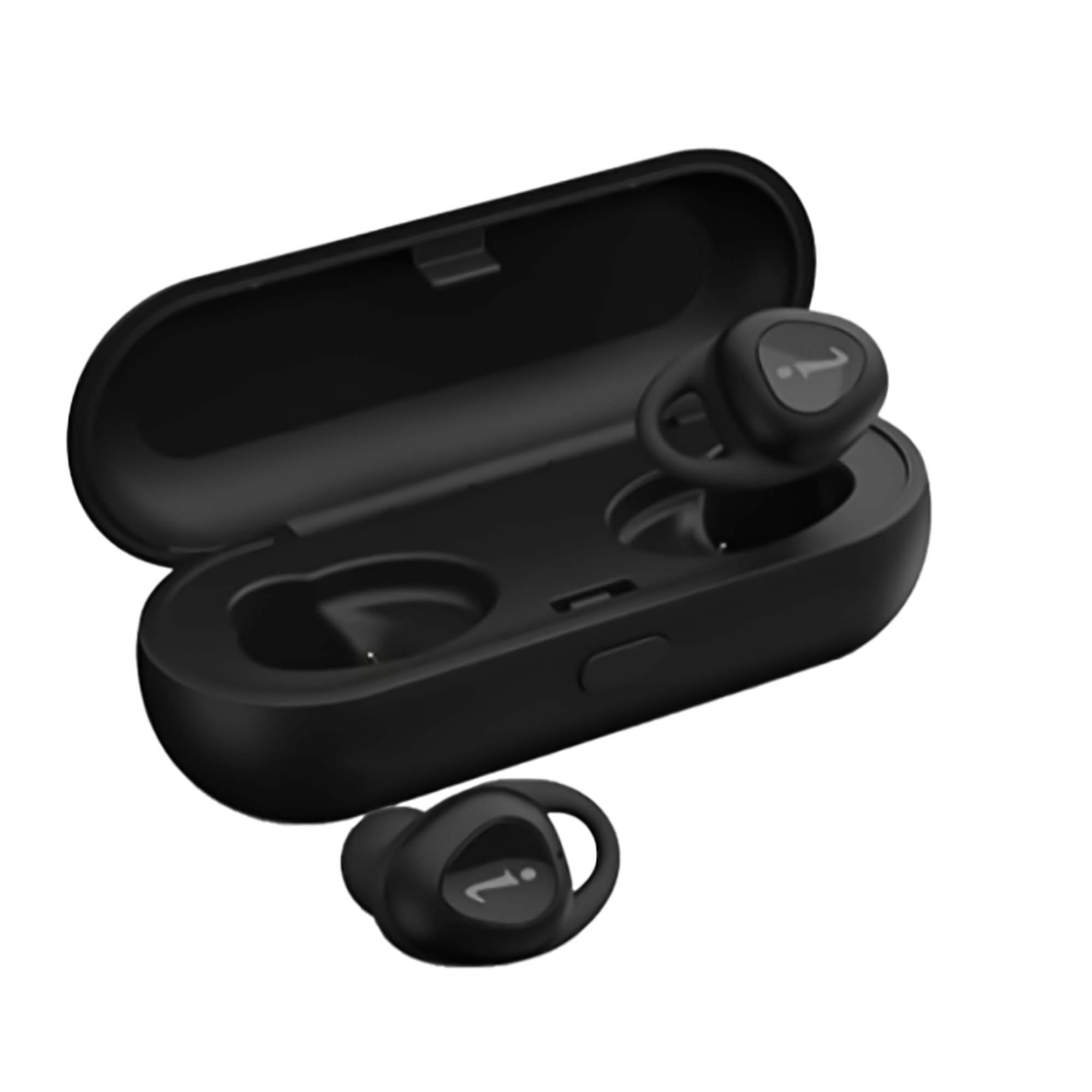 Front. Pursonic - Pursonic True Wireless Bluetooth Earphones – HiFi Sound & Ergonomic Design for Active Lifestyles - Black.