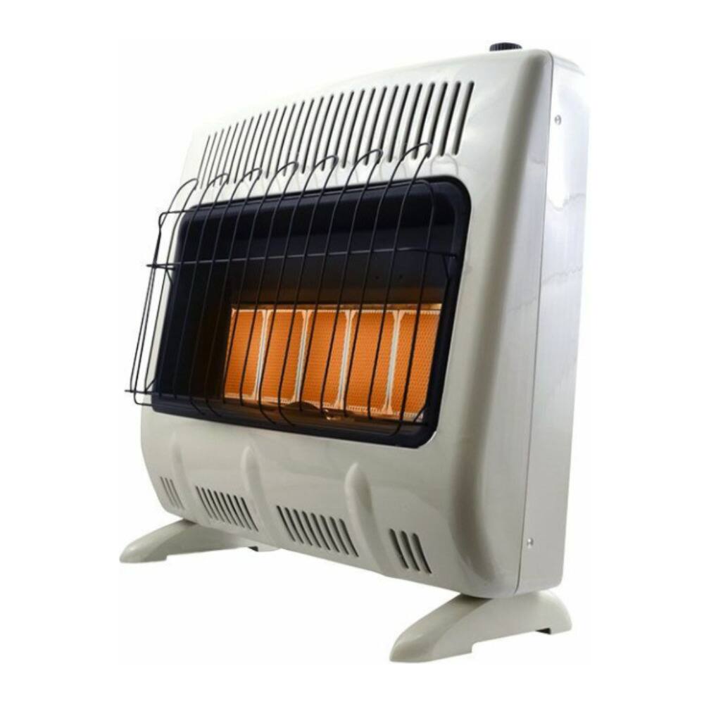 Back. Mr. Heater - Mr. Heater 30000 BTU Vent Free Radiant Propane Heater Off White 2 Pack - NA.