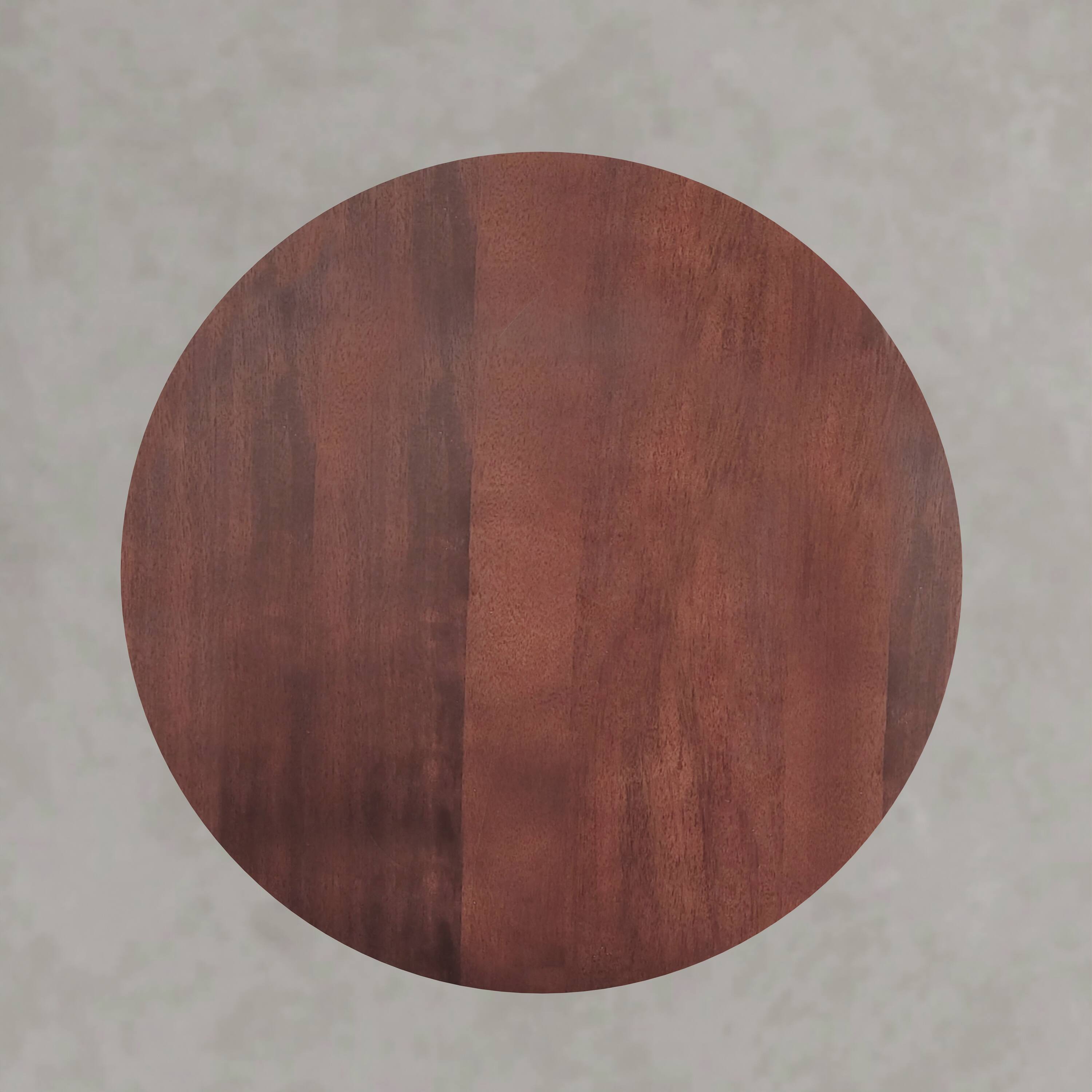 Alt View 1. Simpli Home - Radford 36 inch Wide Solid Mango Wood Round Dining Table, Burnt Umber - Burnt Umber.
