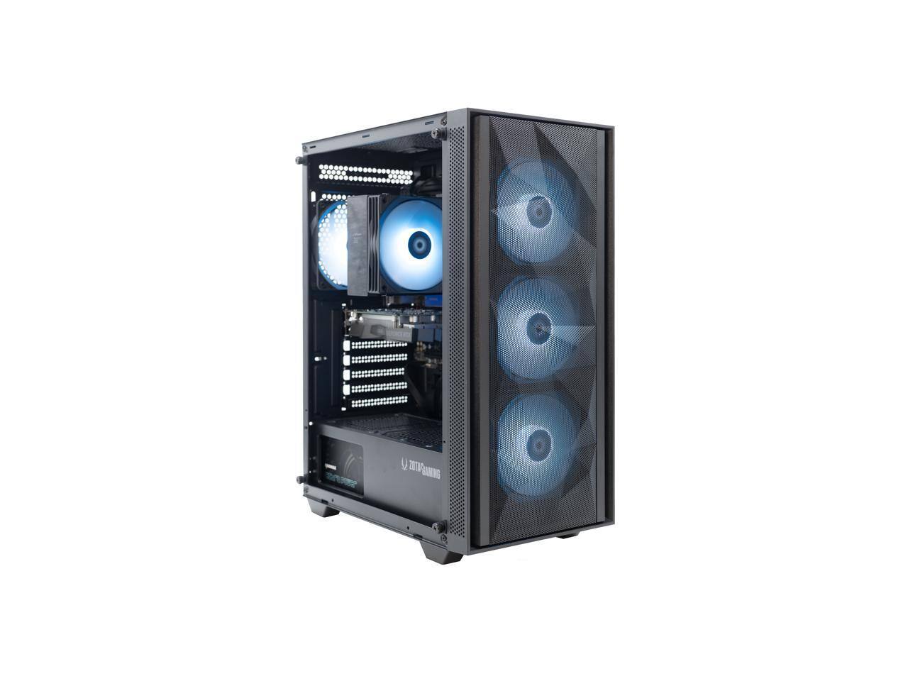 Front. ZOTAC - Zotac GAMING MEK PC: RTX 3050, Ryzen 5 5500, 16GB RAM, 500GB SSD, WiFi 6E, Win 11.