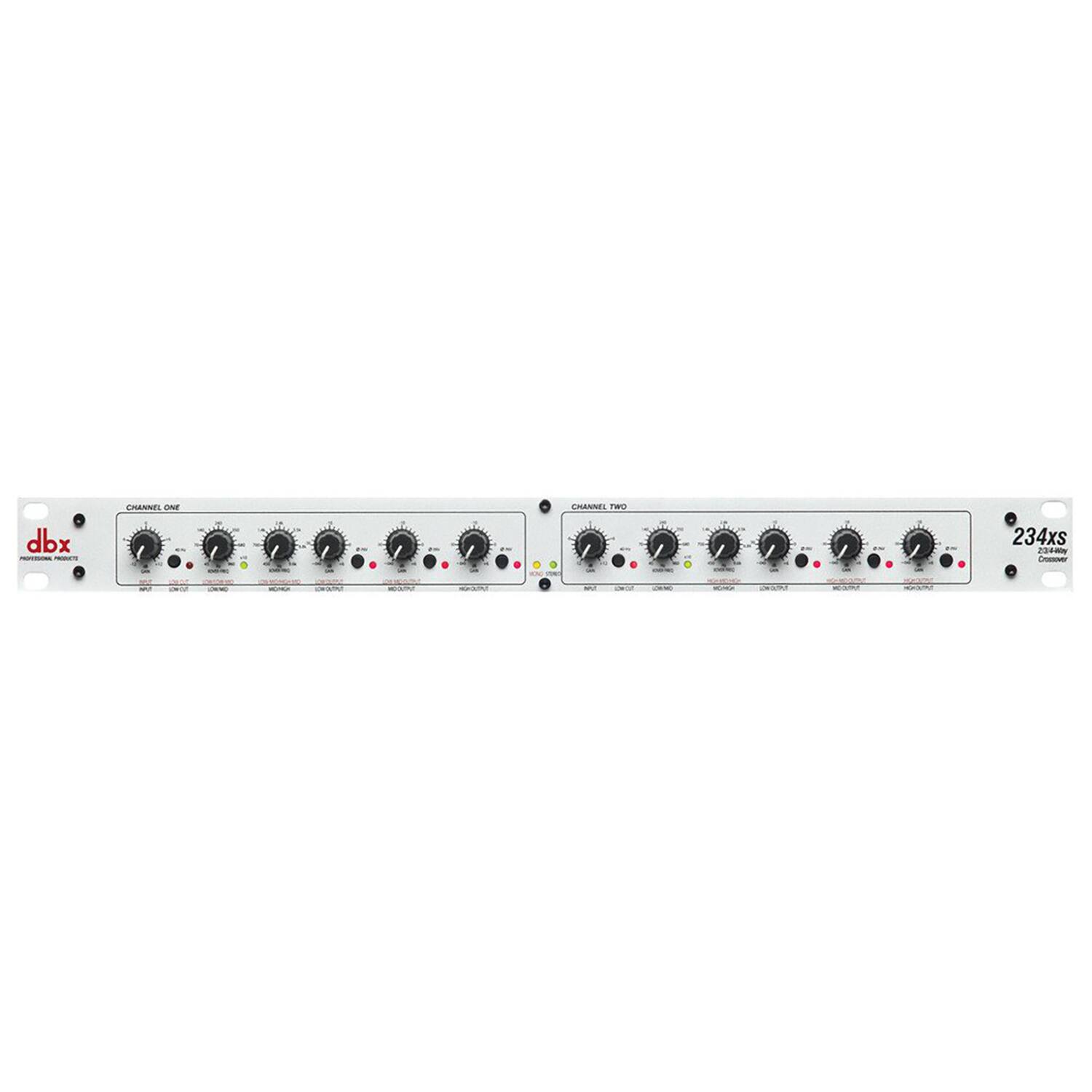 DBX - Production Series Stereo 2-Way Mono 4-Way Crossover 234xs - Silver