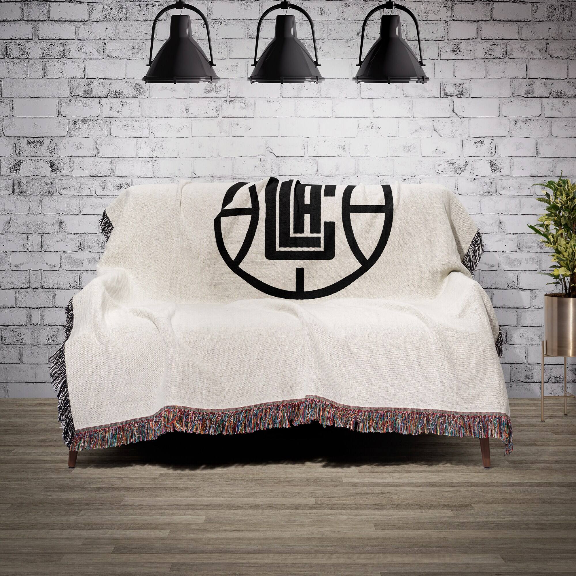 Alt View 1. Chad & Jake - LA Clippers Woven Blanket - White.