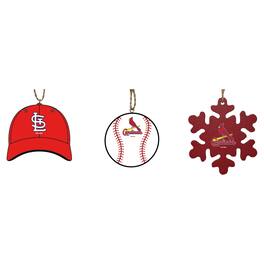 The Memory Company - Three-Pack Cap, Baseball & Snowflake Ornament Set - Multicolor