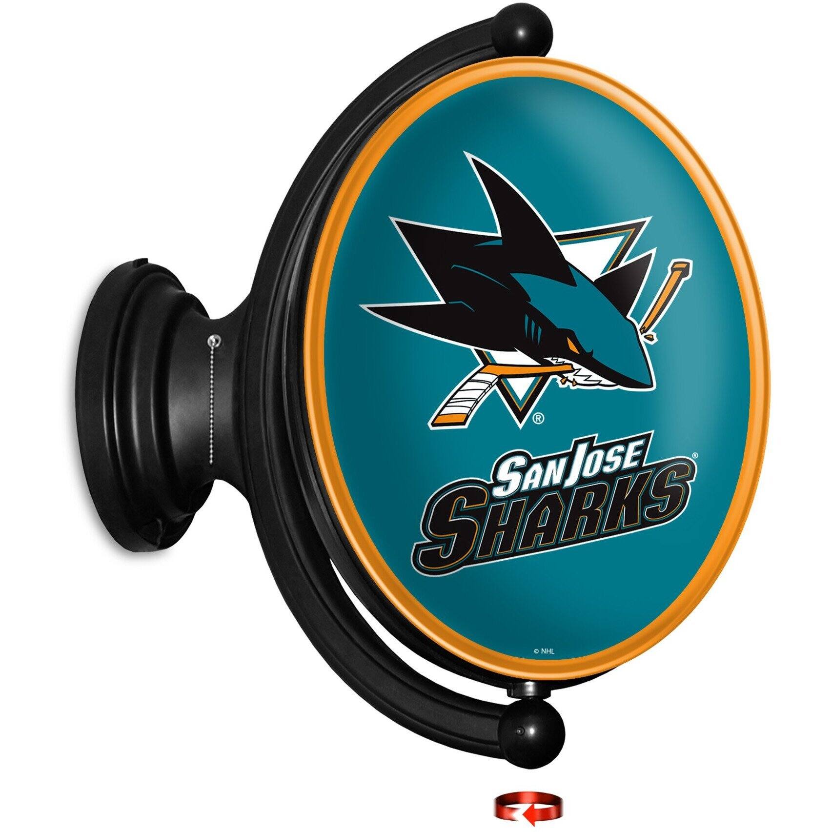 San Jose Sharks 23'' x 21'' Illuminated Rotating Wall Sign