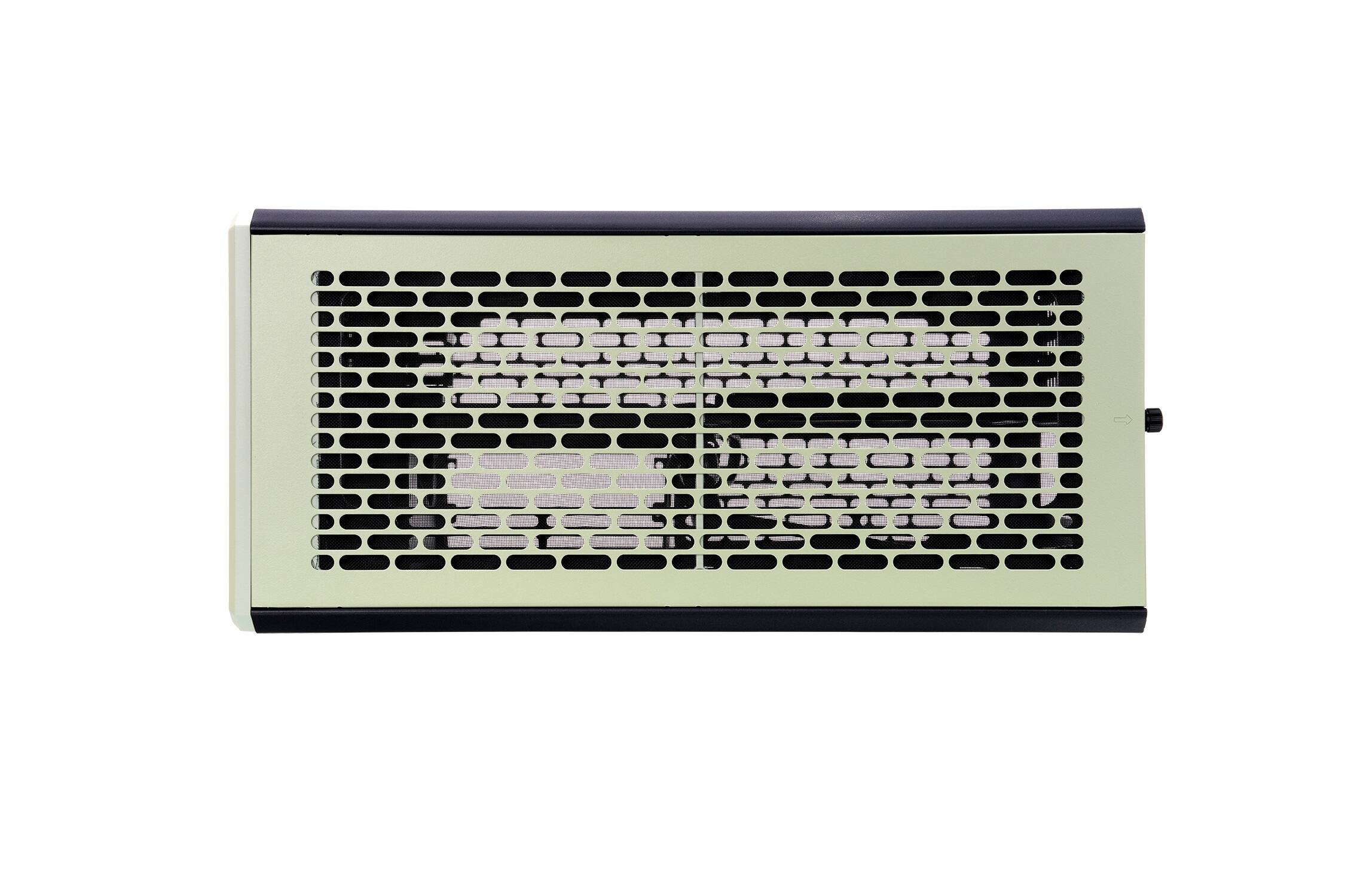 Alt View 7. Thermaltake - TR100 SFF mITX Mini Tower PC Case with PCIe 4.0 Riser Cable Included - Matcha Green.