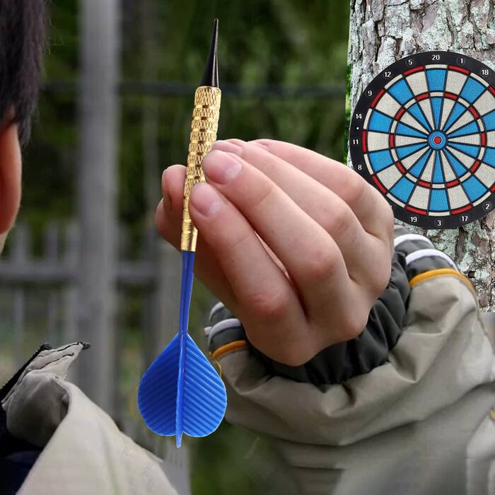 Alt View 4. GSE Games & Sports Expert - 12 Pcs of 16 Grams Soft Tip Darts, Bar Dart, Plus 60 Free Dart Tips(Plastic) - multicolor.