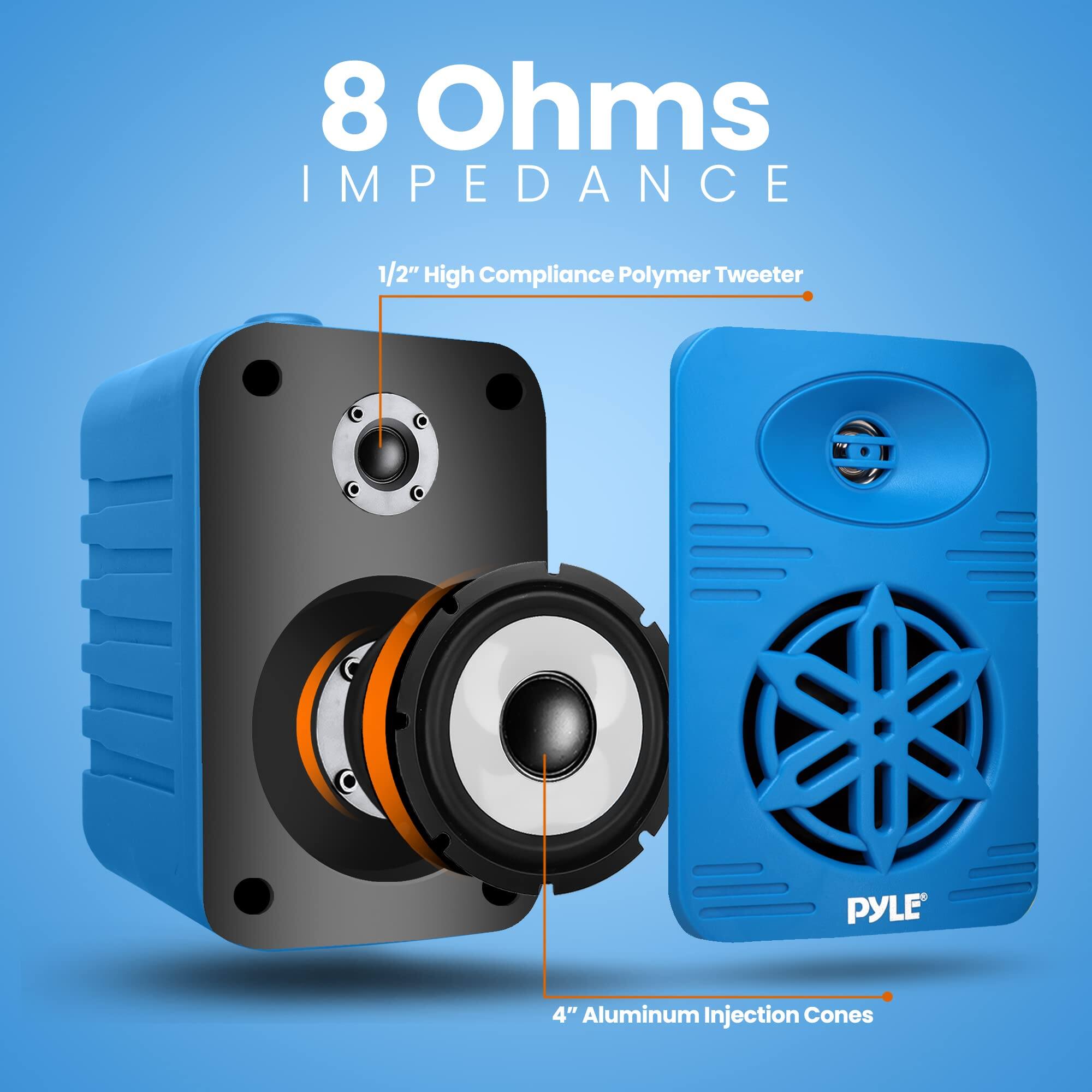 8 Ohms IMPEDANCE  
1/2" High Compliance Polymer Tweeter  
4" Aluminum Injection Cones